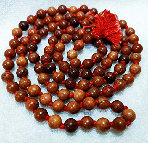 Sandalwood Chandan Mala Beads Unisex Prayer Beaded Necklace 