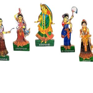 ASHT Sakhi Set Shree Mati Radha Rani with ASHT Sakhi - for Pooja, Decoration & Gift