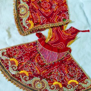 Jardosi Handwork Bandhej Lahenga