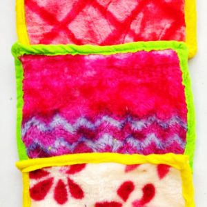 Smooth AC Blanket/Soft Saleen Kambal Set of 3 for Laddu Gopal - Multi Color