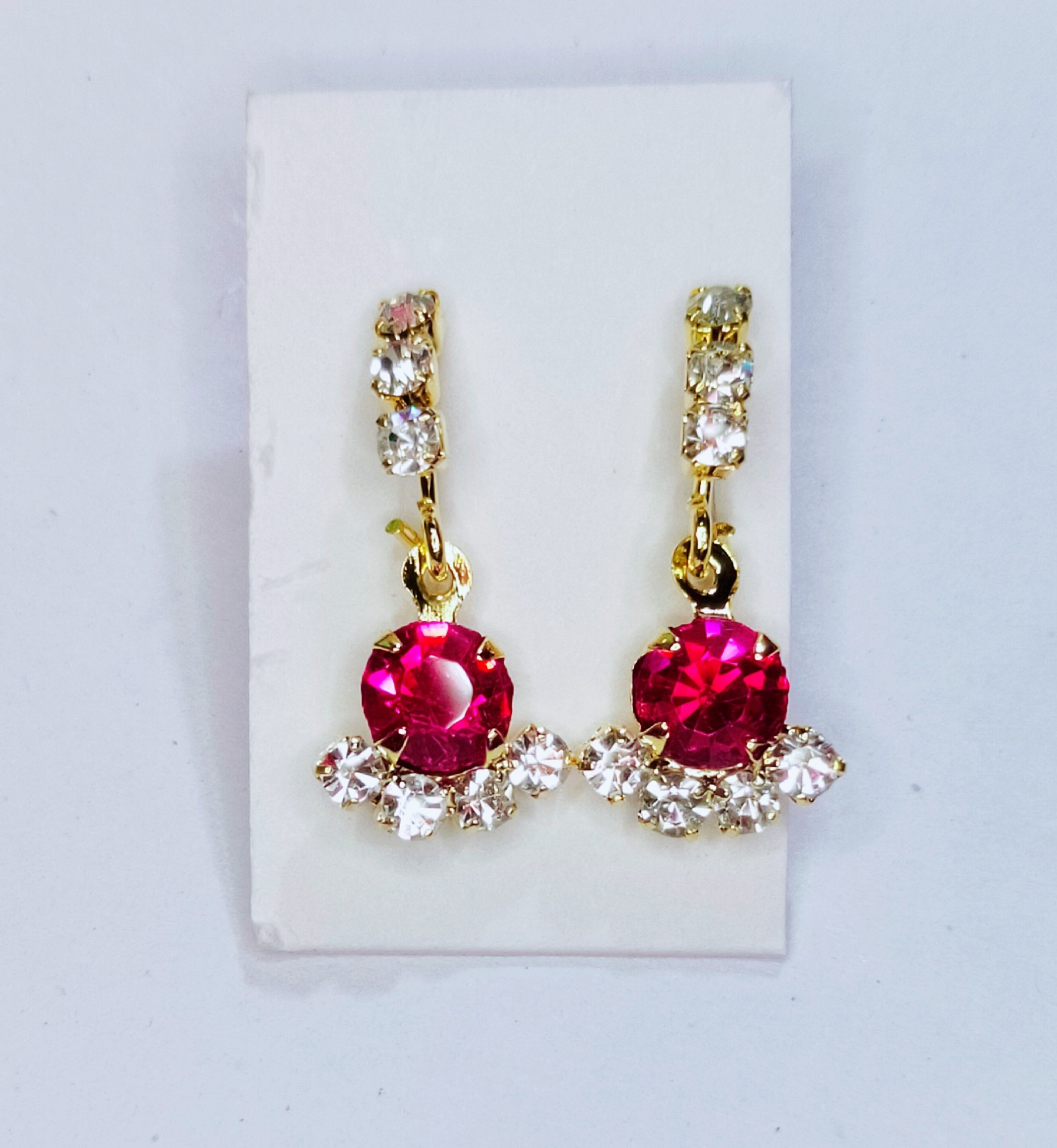 Pink Diamond Latkan KUNDAL \ Earring For Laddu Gopal Size 4 & Above