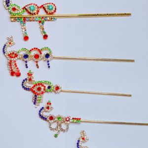 Stylish Peacock Bansuri - Lord Krishna / Laddu Gopal Flute - Diamond Mor Bansi