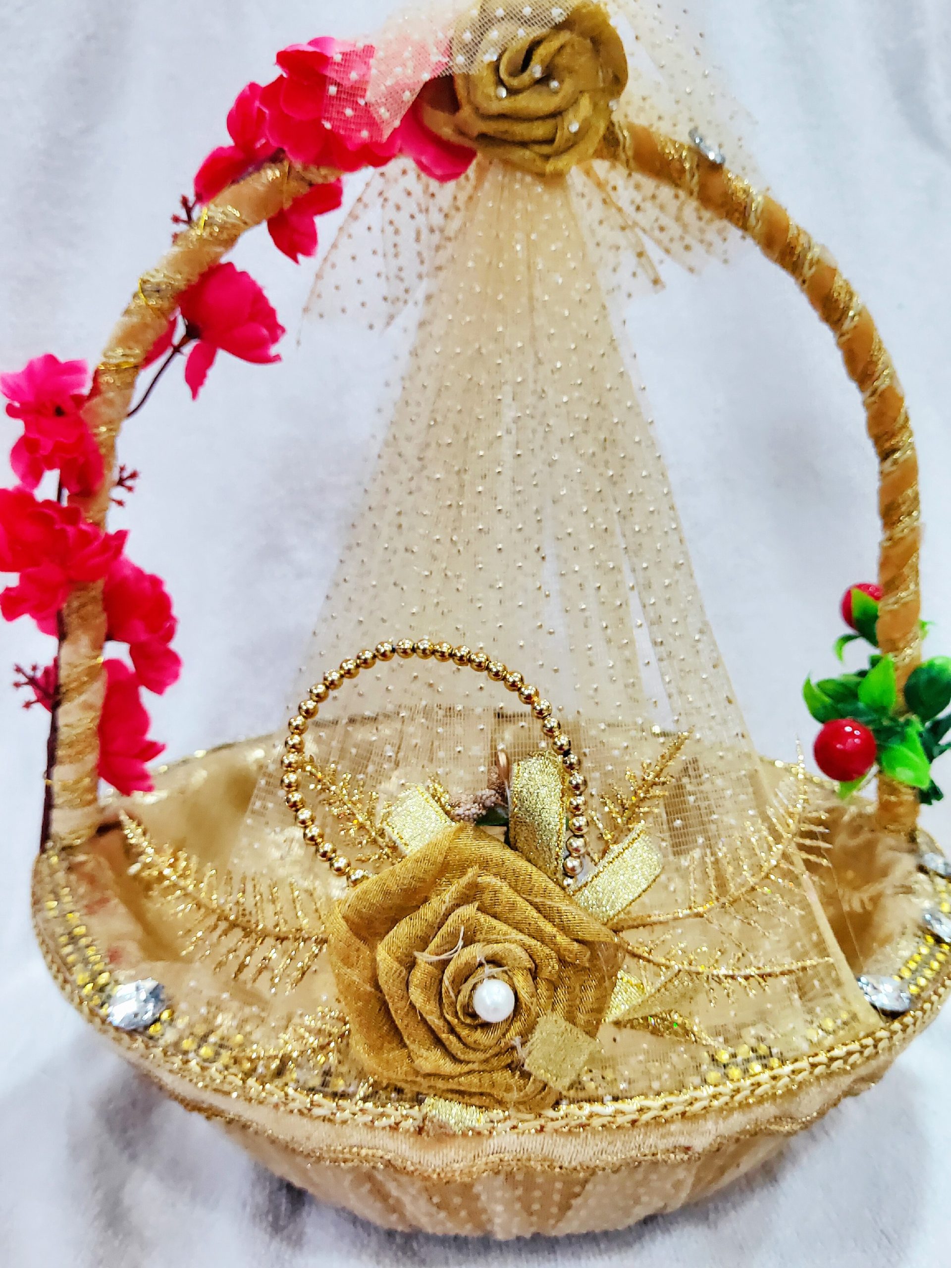 Golden Travel Basket