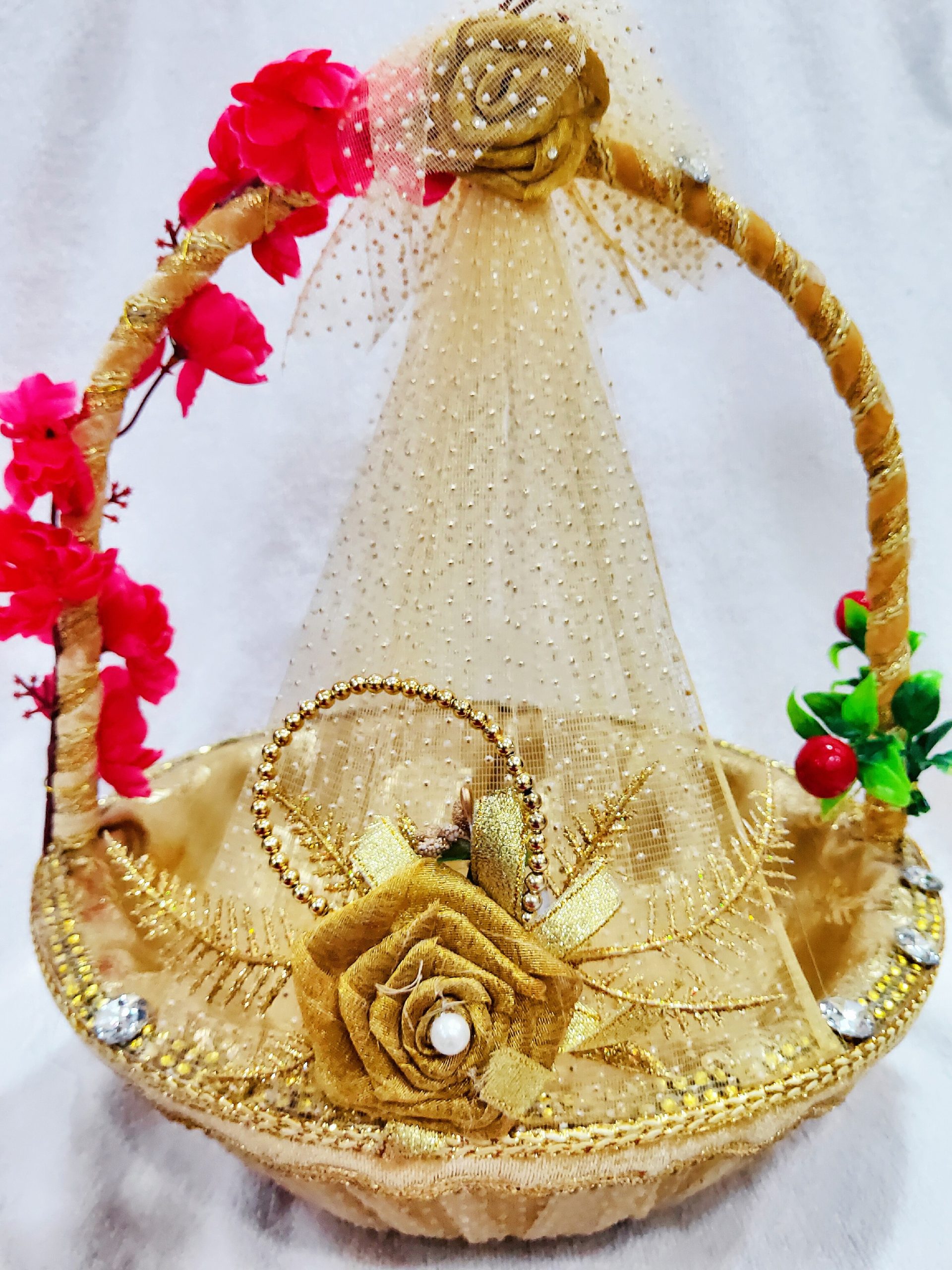 Golden Travel Basket