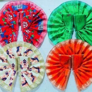 Cotton Washable Poshak  – Set of 4 -Size 0 to 8 No. – Soft Summer Poshak | Bright Color