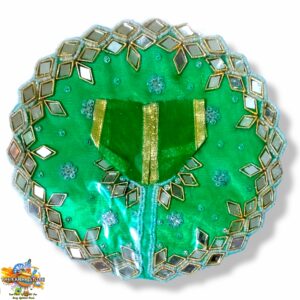 Green Mirror Work Poshak