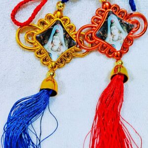 Car Hanging Accessories - Set of 2 Lord Shiva/Radha Krishna Car Hanging Decor - Wall Hanging