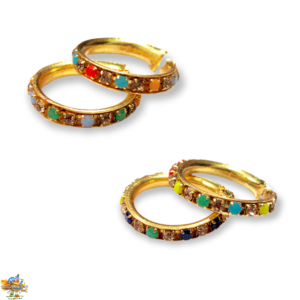 Set of 2 Pair Metal Multicolor Bangle - For Laddu Gopal ji & Radha Rani & All God Idol