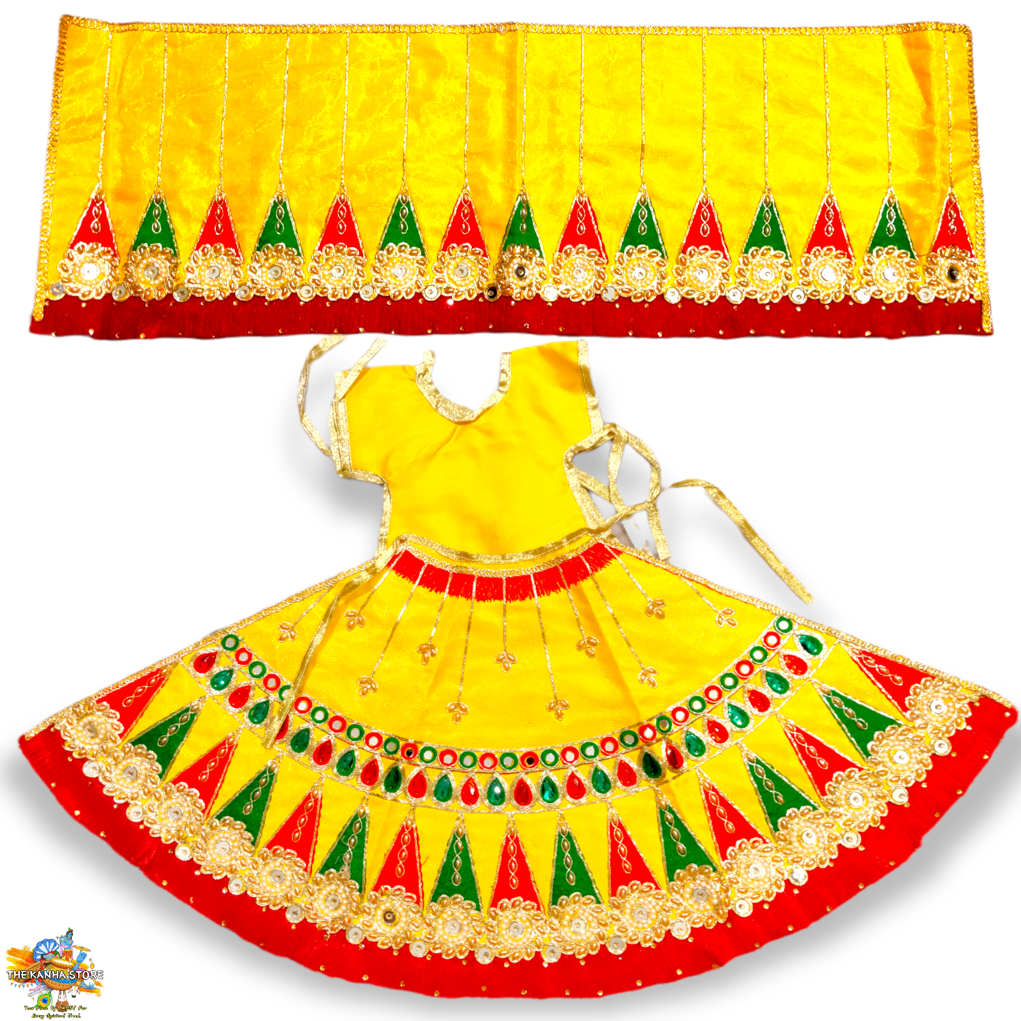 Yellow Rajasthani Devi Poshak