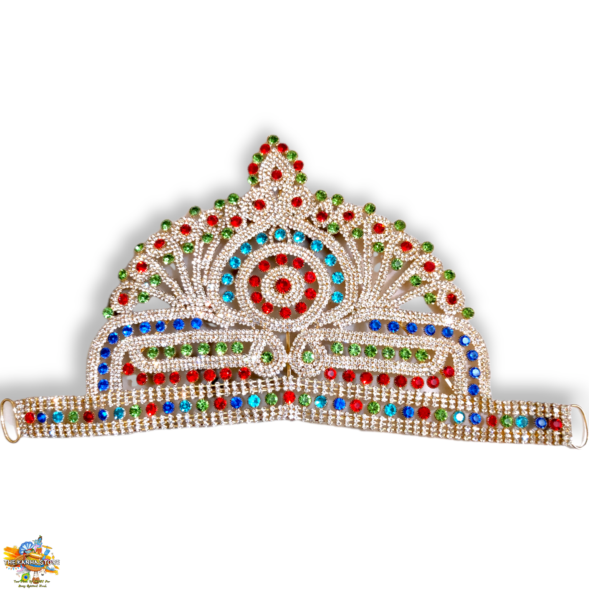 Royal Crown Rhinestone Mukut