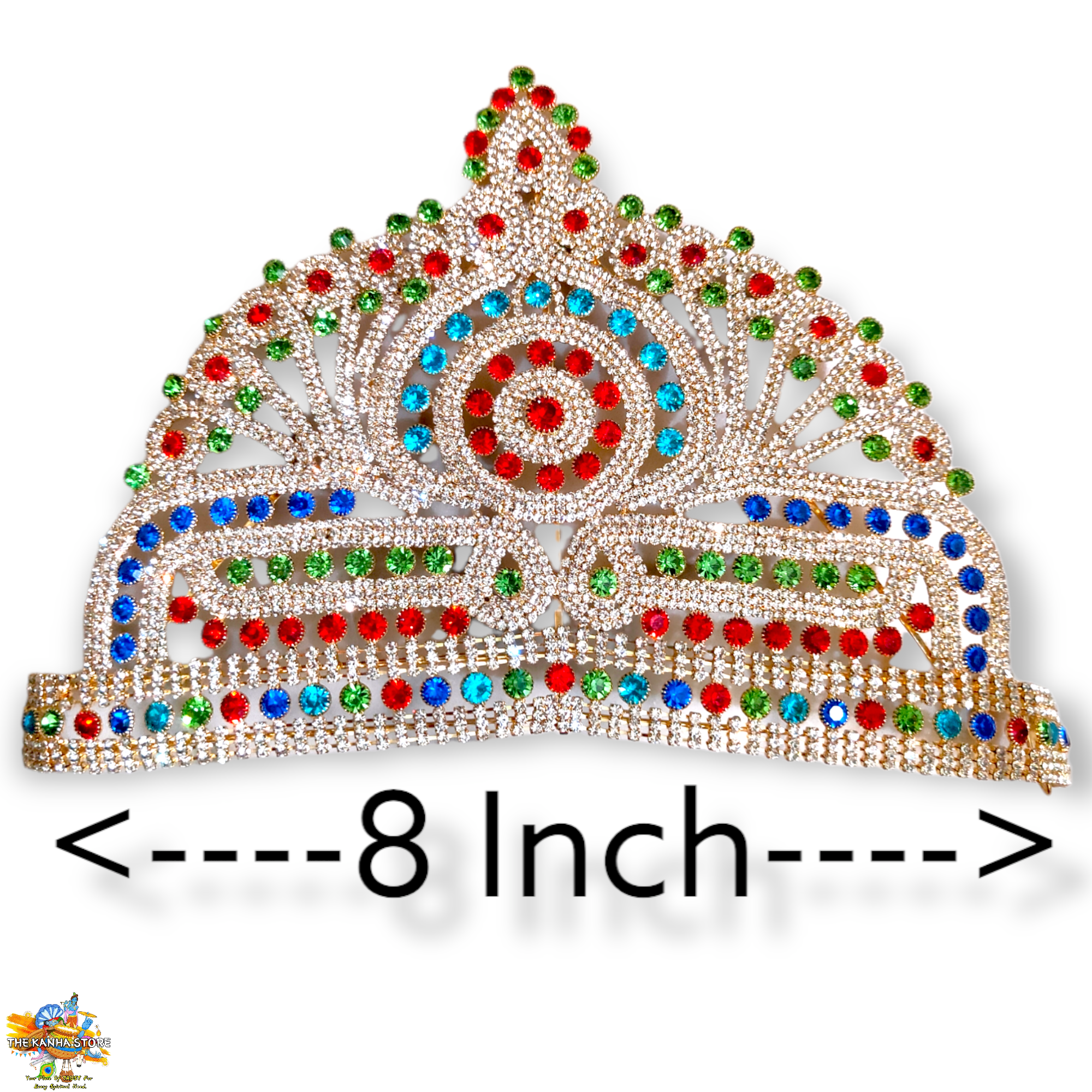 Royal Crown Rhinestone Mukut