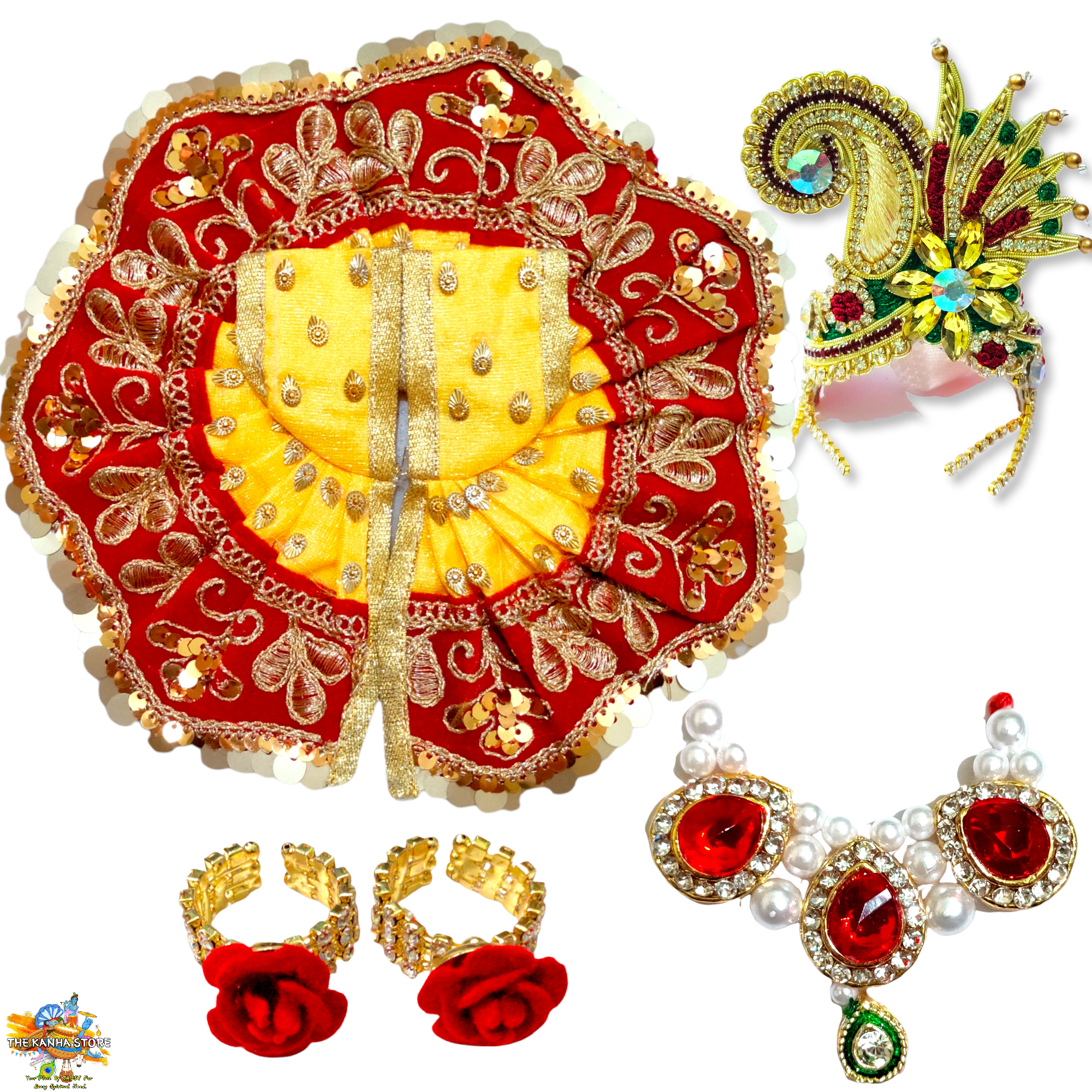 Buy kk groups laddu Gopal Heavy Dress, Krishna Dress, kanha Dress Online at  Low Prices in India - Amazon.in