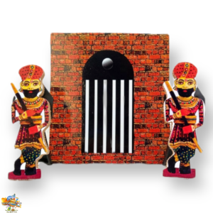 Jail Leela – Wooden MDF Set With Phredaar Mathura Krishna Jamam Jail For Janmashtami Decoration