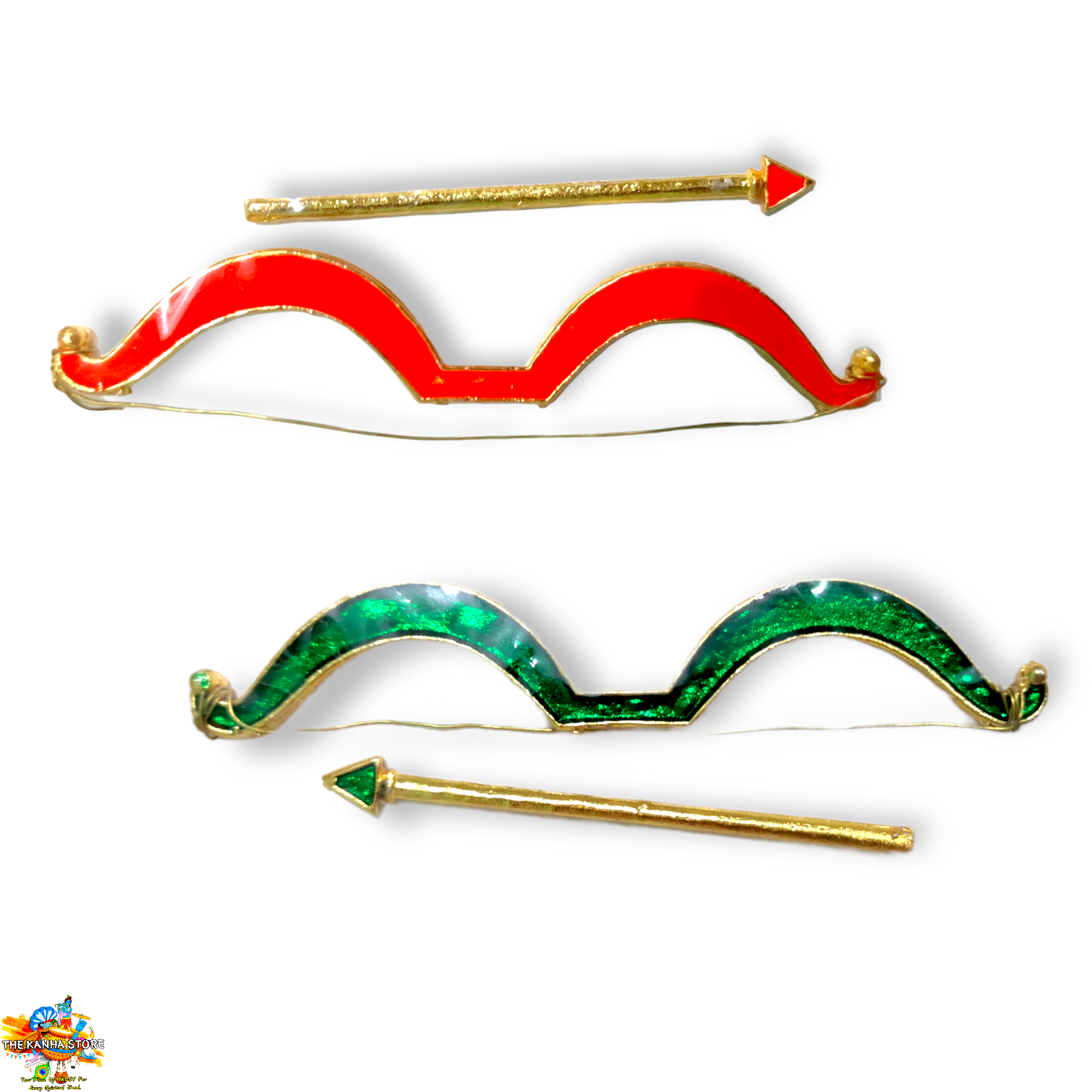 Shree Ram Dhanush Baan Pack Of 2 Metal Bow Arrow Set