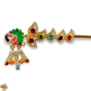 Meenakari Peacock Bansuri