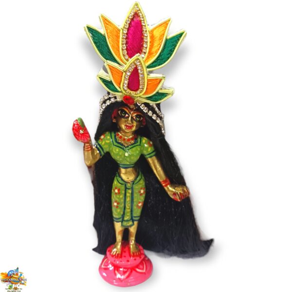 Lotus Chandrika Open Hair Lotus Wig - For Radha Rani, Laxmi Maa & All Devi God Idols