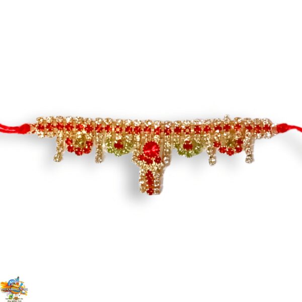 Red 3 Inch Tagdi-Waist Belt for MATA Laxmi – Radha Rani/Devi Maa Small to Medium