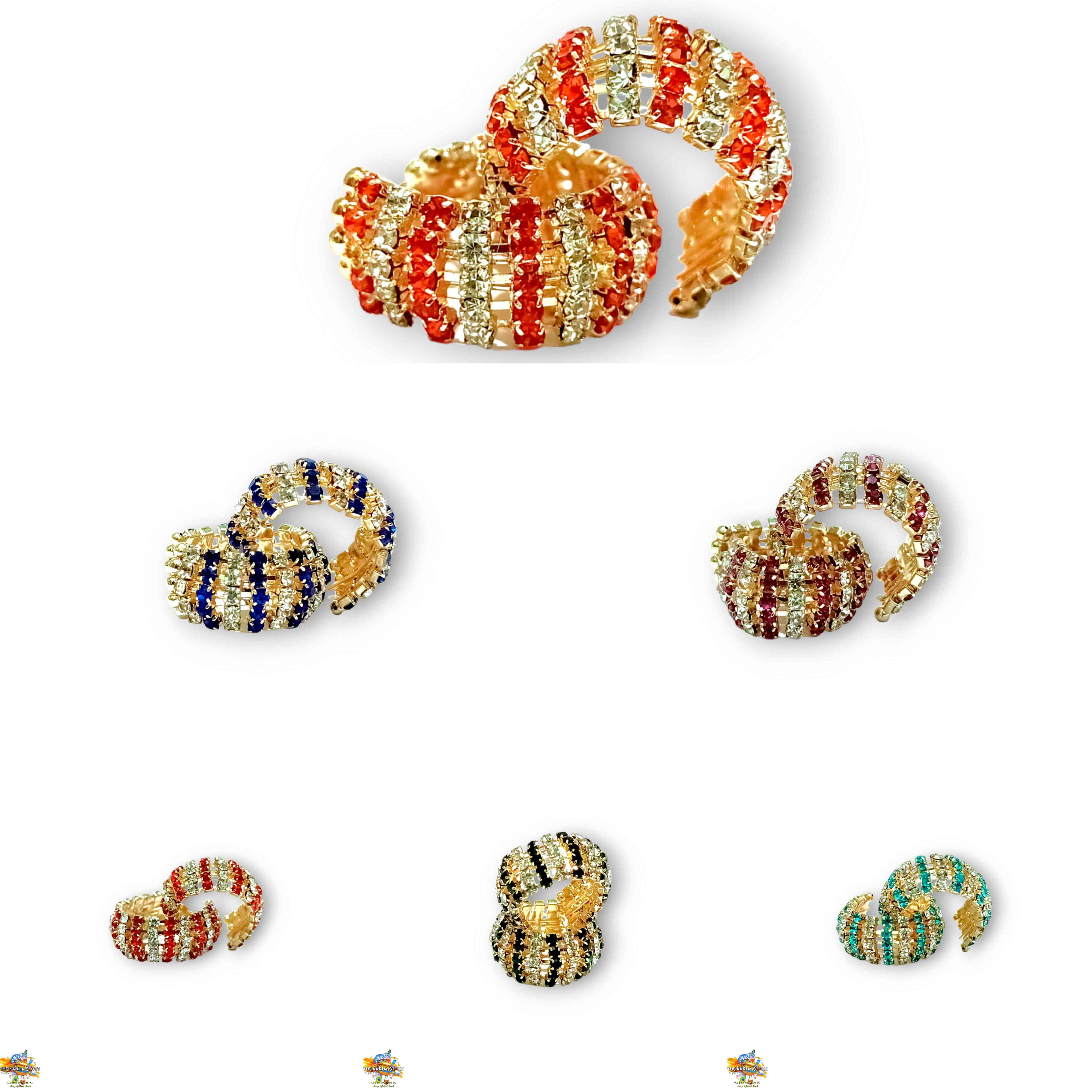 AD Bangles Set Of 6 Kade For Laddu Gopal, Radha Krishna & God Idols Of Medium To Big Size