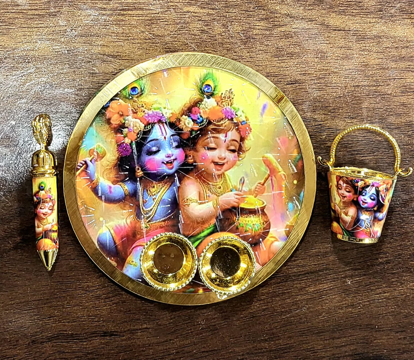 Laddu Gopal Holi Plate
