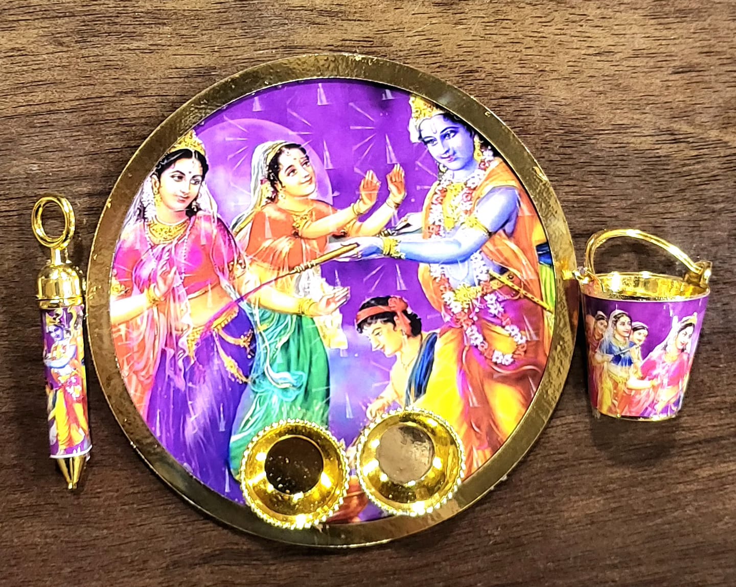 Laddu Gopal Holi Plate
