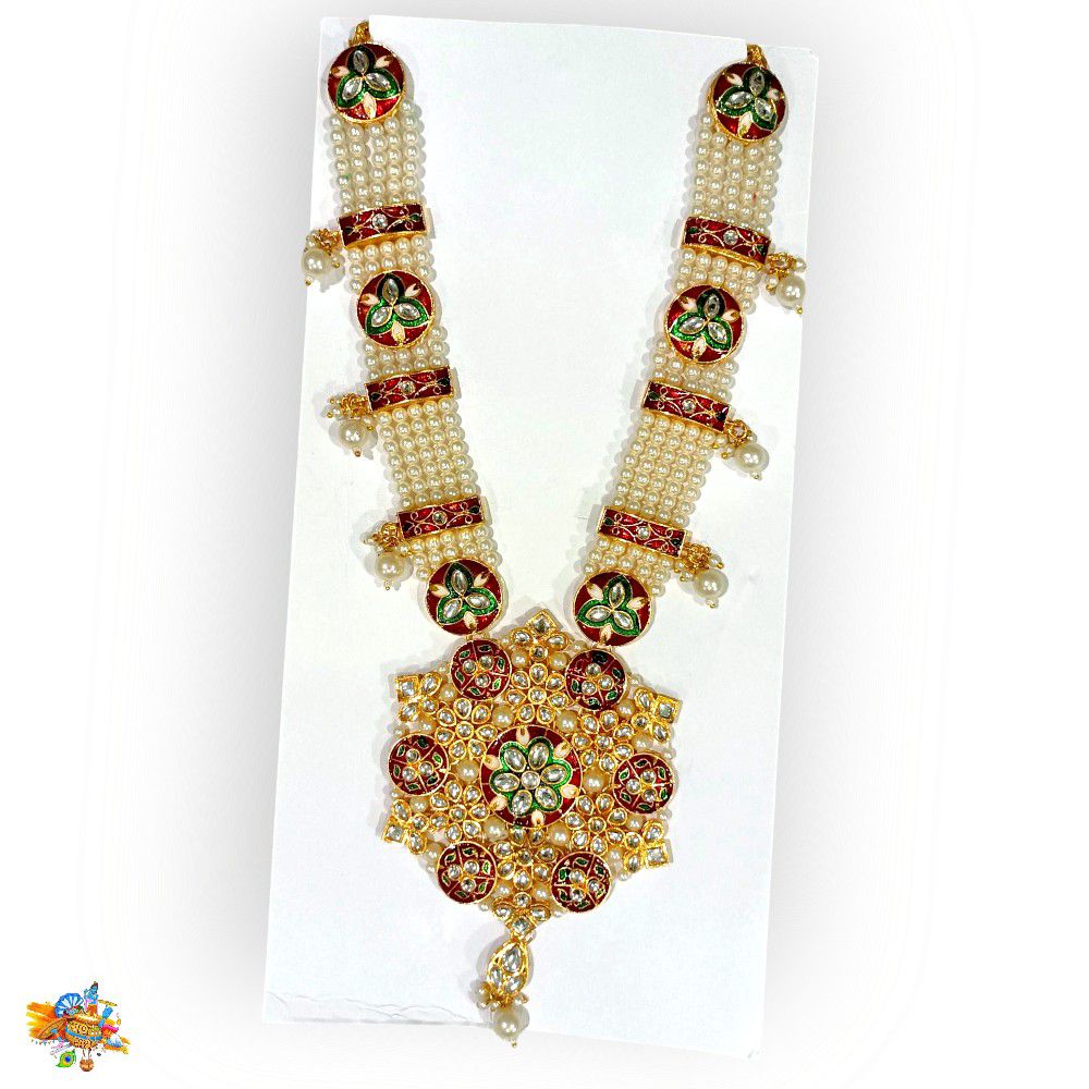 Heavy Kundan Pearl Mala