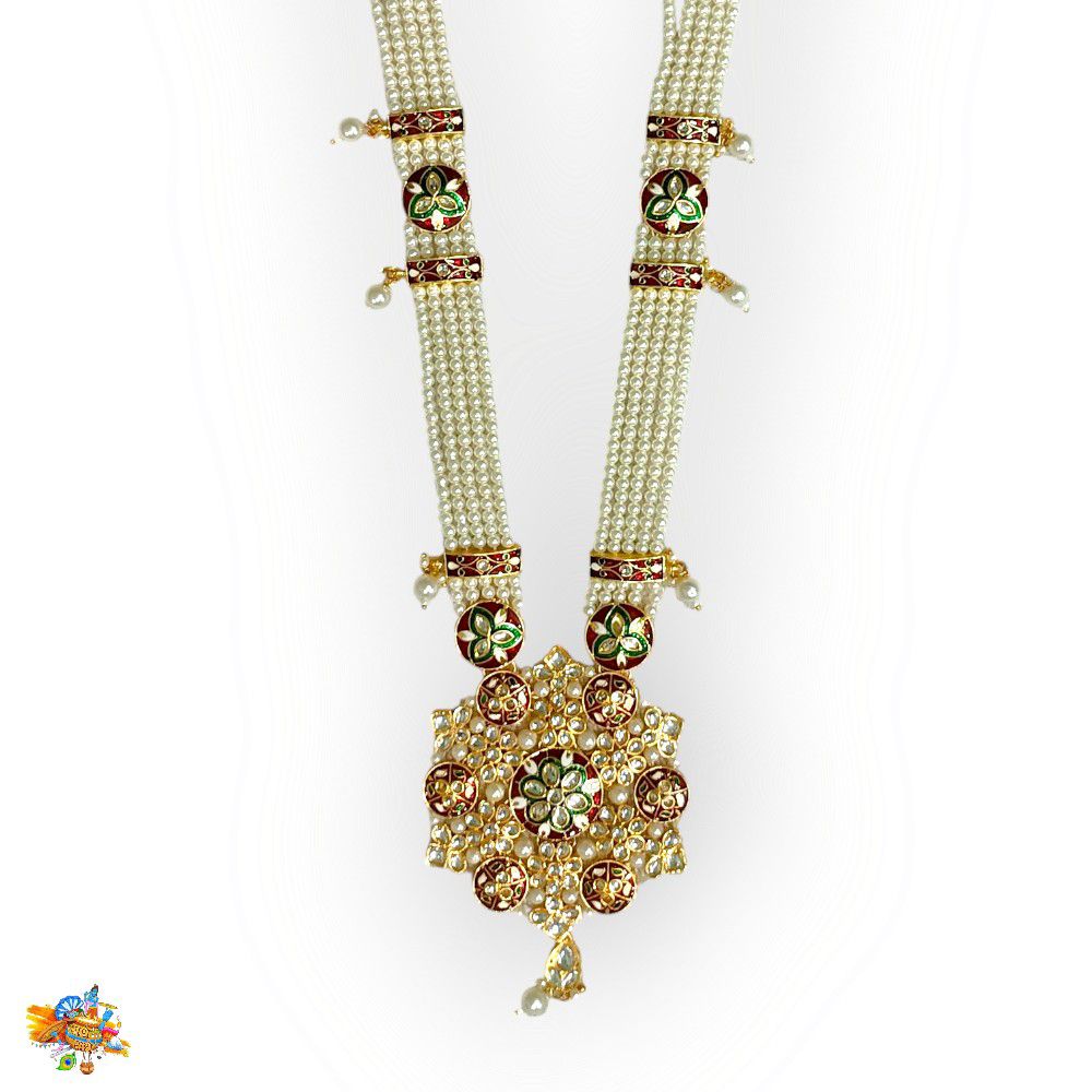 Heavy Kundan Pearl Mala
