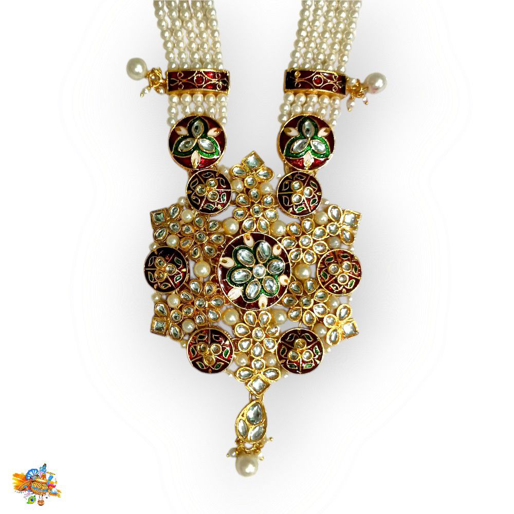 Heavy Kundan Pearl Mala