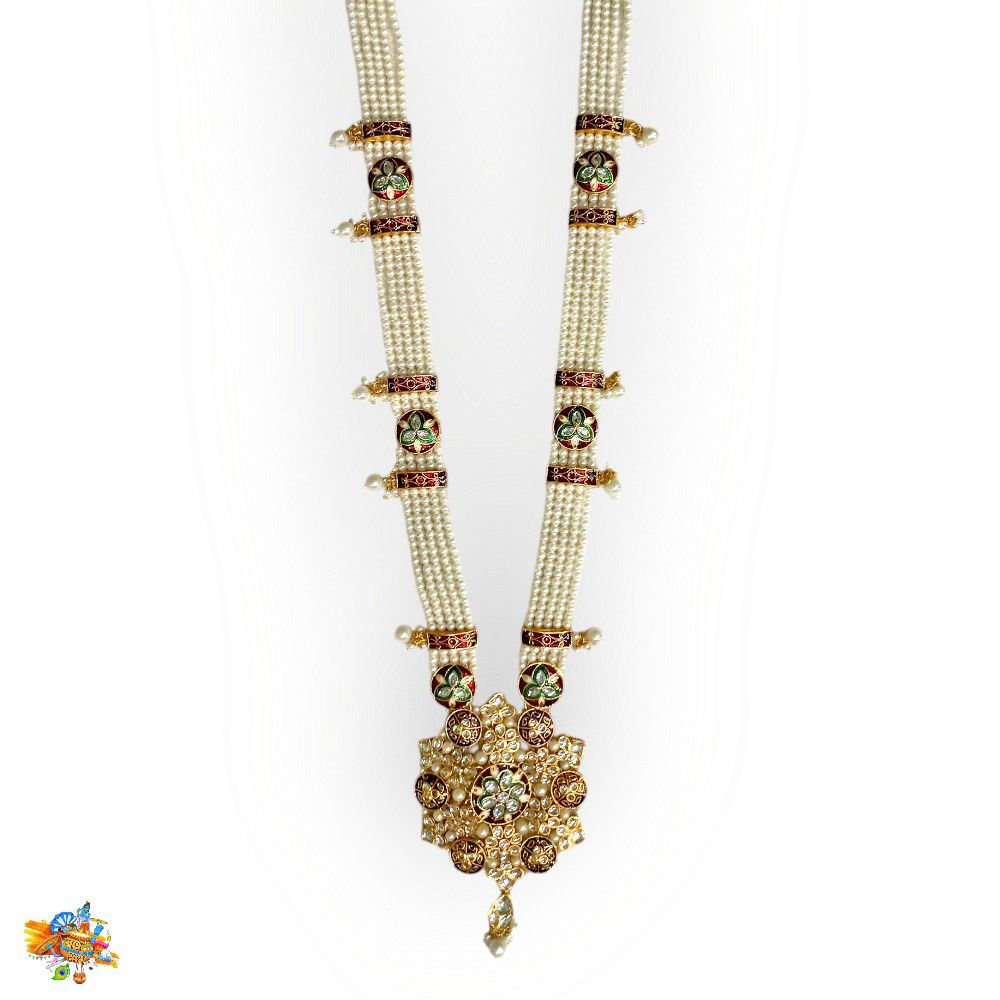 Heavy Kundan Pearl Mala