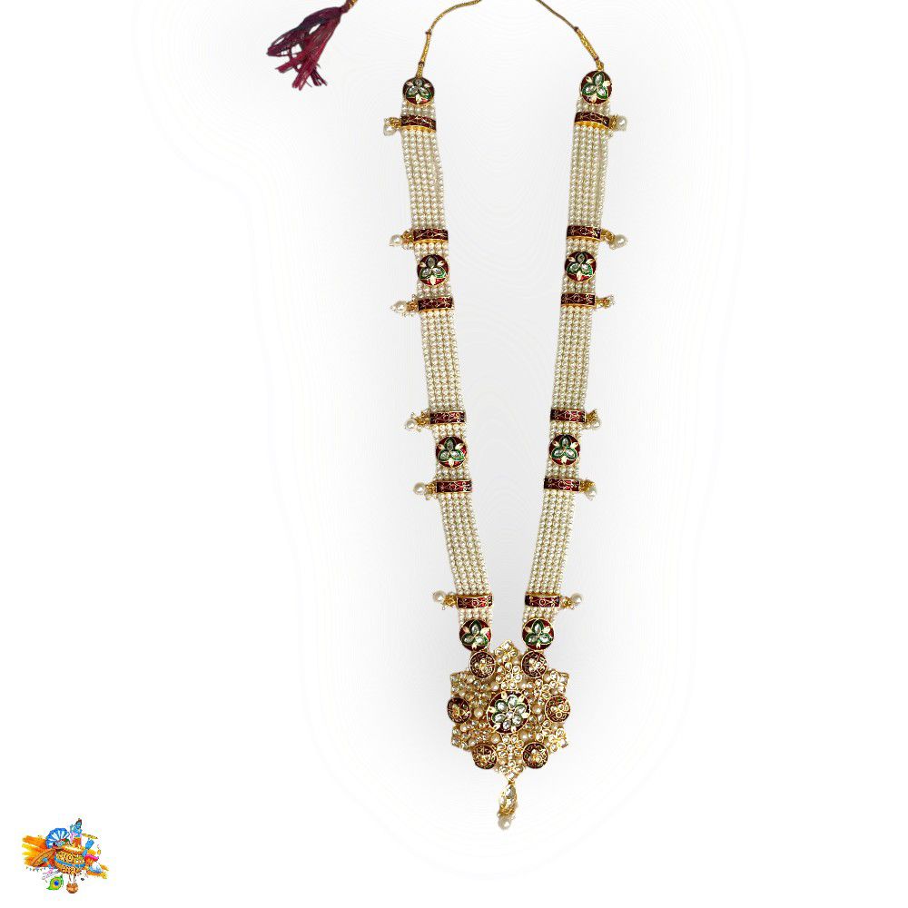 Heavy Kundan Pearl Mala