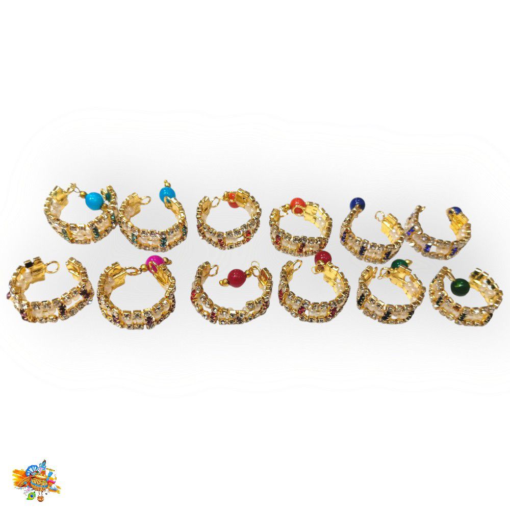 Rhinestone 2 Line Bangle