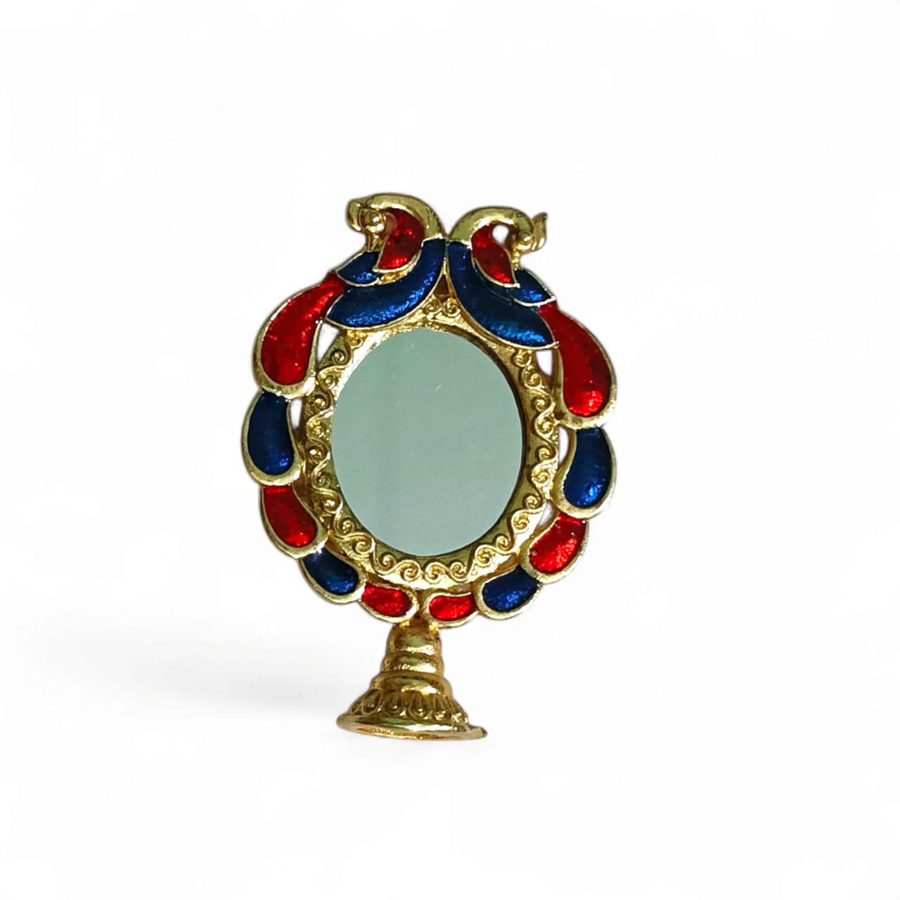 Colorful Double Peacock Mirror