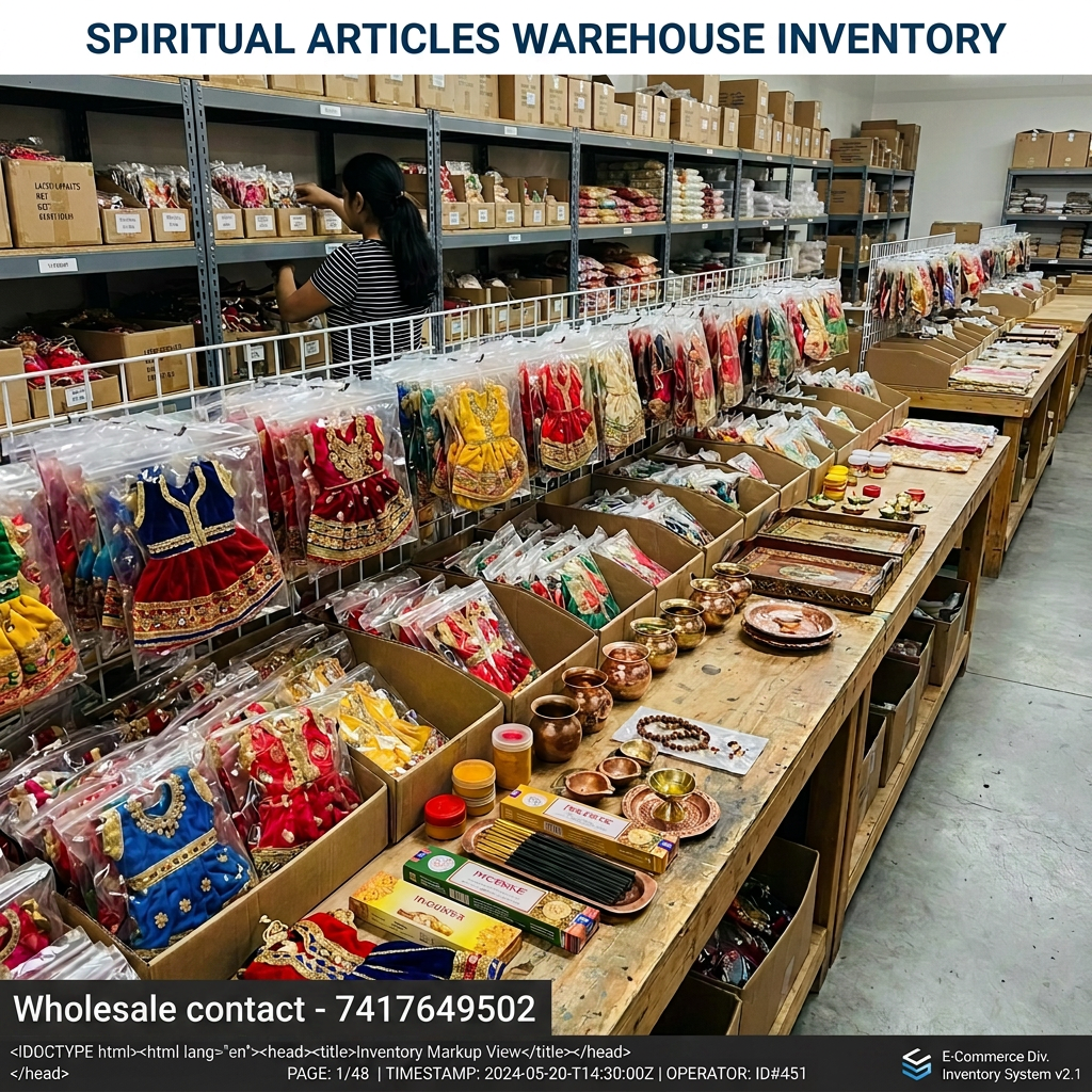 Wholesale Deity Dresses, Ornaments & Puja Items – Direct From Mathura